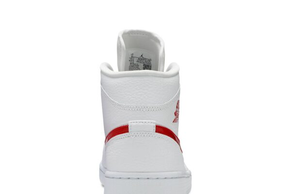 Jordan 1 Mid White University Red (Women's) BQ6472-106 - Arviolet photo 7