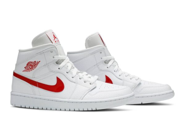 Jordan 1 Mid White University Red (Women's) BQ6472-106 - Arviolet photo 8