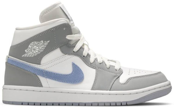 Jordan 1 Mid Wolf Grey Aluminum (Women's) BQ6472-105 - Arviolet photo 1