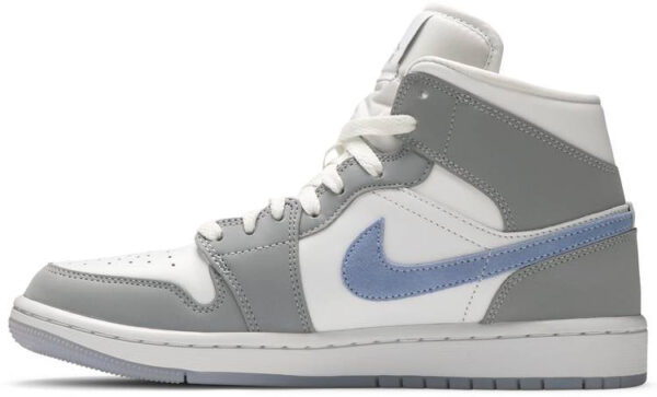 Jordan 1 Mid Wolf Grey Aluminum (Women's) BQ6472-105 - Arviolet photo 2