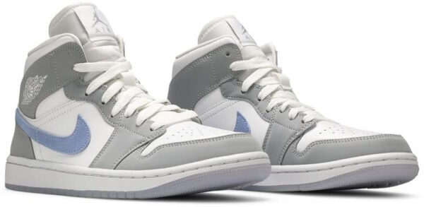 Jordan 1 Mid Wolf Grey Aluminum (Women's) BQ6472-105 - Arviolet photo 3