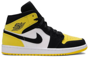 Jordan 1 Mid Yellow Toe Black 852542-071 - Arviolet photo 1