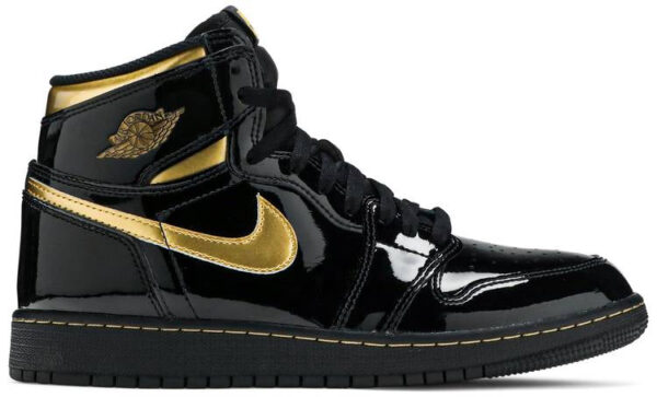 Jordan 1 Retro High Black Metallic Gold (2020) (GS) 575441-032 - Arviolet photo 1