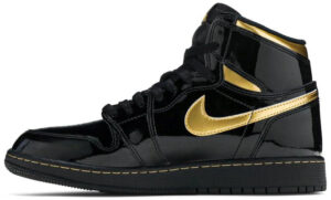 Jordan 1 Retro High Black Metallic Gold (2020) (GS) 575441-032 - Arviolet photo 2