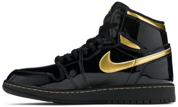 Jordan 1 Retro High Black Metallic Gold (2020) (GS) 575441-032 - Arviolet photo 2