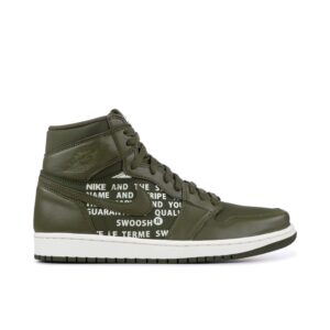 Jordan 1 Retro High Olive Canvas 555088-300 - Arviolet photo 1