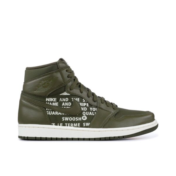 Jordan 1 Retro High Olive Canvas 555088-300 - Arviolet photo 1