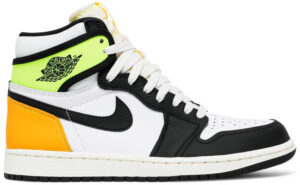 Jordan 1 Retro High White Black Volt University Gold 555088-118 - Arviolet photo 1