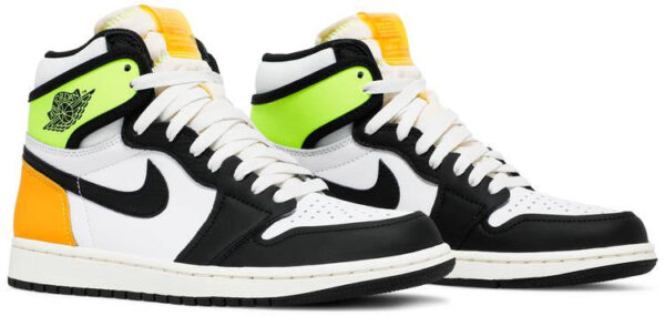 Jordan 1 Retro High White Black Volt University Gold 555088-118 - Arviolet photo 4