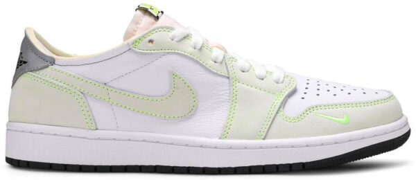 Jordan 1 Retro Low White Ghost Green Black DM7837-103 - Arviolet photo 1