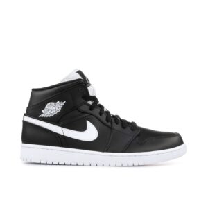 Jordan 1 Retro Mid Black White 554724-038 - Arviolet photo 1