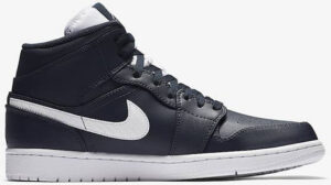 Jordan 1 Retro Mid Obsidian White 554724-402 - Arviolet photo 2