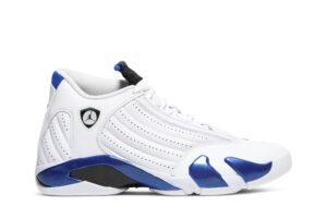 Jordan 14 Retro White Hyper Royal 487471-104 - Arviolet photo 1