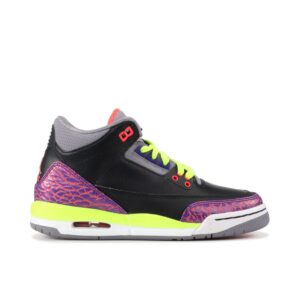 Jordan 3 Retro Black Atomic Red Volt (GS) 441140-039 - Arviolet photo 1