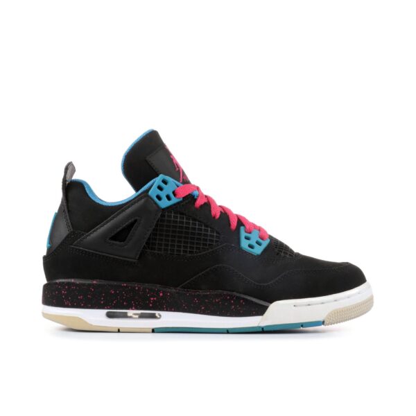 Jordan 4 Retro Black Vivid Pink Dynamic Blue (GS) 487724-019 - Arviolet photo 1