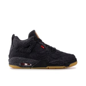 Jordan 4 Retro Levi's Black (GS) (Levi's Tag) AQ9103-001 - Arviolet photo 1