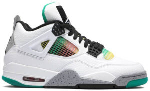 Jordan 4 Retro Lucid Green Rasta (Women's) AQ9129-100 - Arviolet photo 1