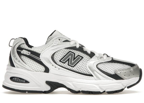 New Balance 530 White Silver Metallic Black MR530LB - Arviolet photo 1