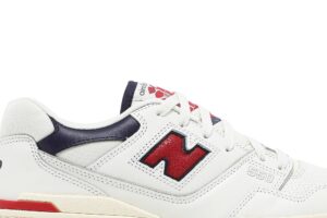 New Balance 550 Aime Leon Dore White Navy Red BB550A3 - Arviolet photo 2