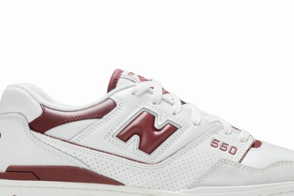 New Balance 550 Sea Salt Burgundy BB550LI1 - Arviolet photo 2