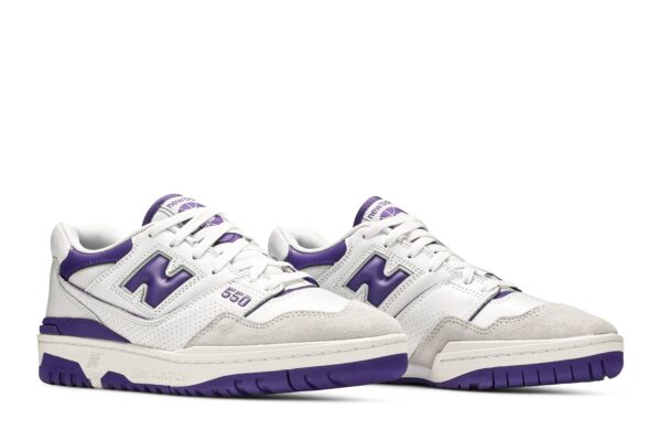 New Balance 550 White Purple BB550WR1 - Arviolet photo 8