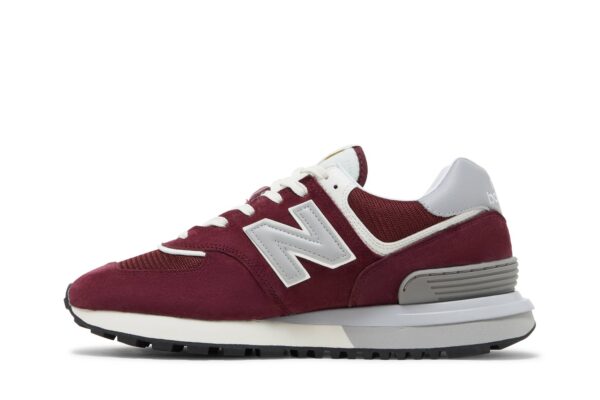 New Balance 574 Burgundy Silver U574LGAA - Arviolet photo 3