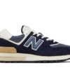 New Balance 574 Navy White Beige U574LGBB - Arviolet photo 1