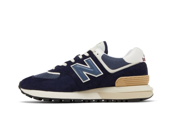 New Balance 574 Navy White Beige U574LGBB - Arviolet photo 3