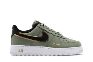 Nike Air Force 1 Low '07 LV8 Double Swoosh Olive Gold Black DA8481-300 - Arviolet photo 1