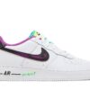 Nike Air Force 1 Low '07 LV8 Just Do It! White Vivid Purple (GS) DX3933-100 - Arviolet photo 1