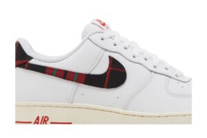 Nike Air Force 1 Low '07 LV8 Tartan Plaid White University Red DV0789-100 - Arviolet photo 2
