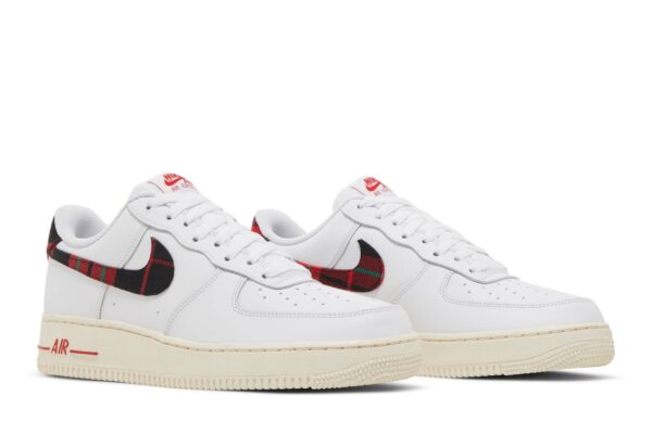 Nike Air Force 1 Low '07 LV8 Tartan Plaid White University Red DV0789-100 - Arviolet photo 8