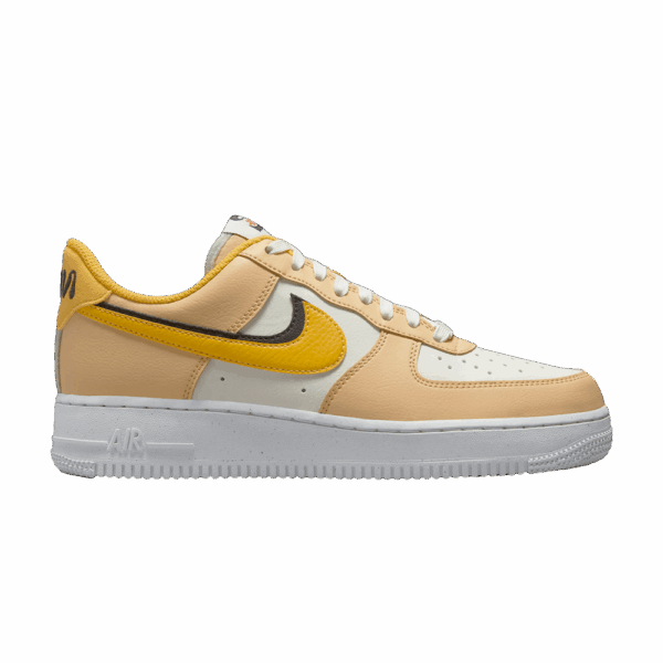 Nike Air Force 1 Low '07 LX '82 Double Swoosh Sail Yellow Ochre (Women's) DX6065-171 - Arviolet photo 1