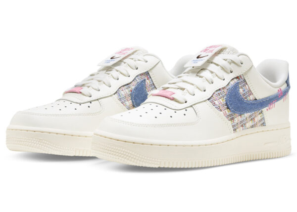 Nike Air Force 1 Low '07 LX Denim Swoosh Boucle (Women's) FJ7740-141 - Arviolet photo 1