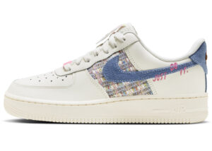 Nike Air Force 1 Low '07 LX Denim Swoosh Boucle (Women's) FJ7740-141 - Arviolet photo 2
