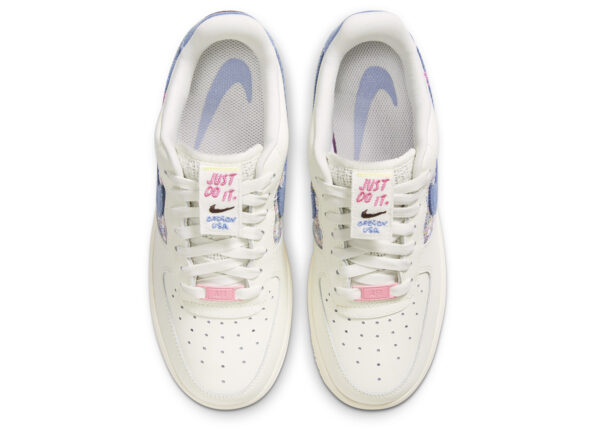 Nike Air Force 1 Low '07 LX Denim Swoosh Boucle (Women's) FJ7740-141 - Arviolet photo 3
