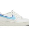 Nike Air Force 1 Low 82 Double Swoosh White Medium Blue (GS) DQ0359-100 - Arviolet photo 1