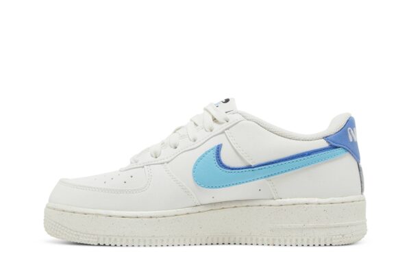 Nike Air Force 1 Low 82 Double Swoosh White Medium Blue (GS) DQ0359-100 - Arviolet photo 3