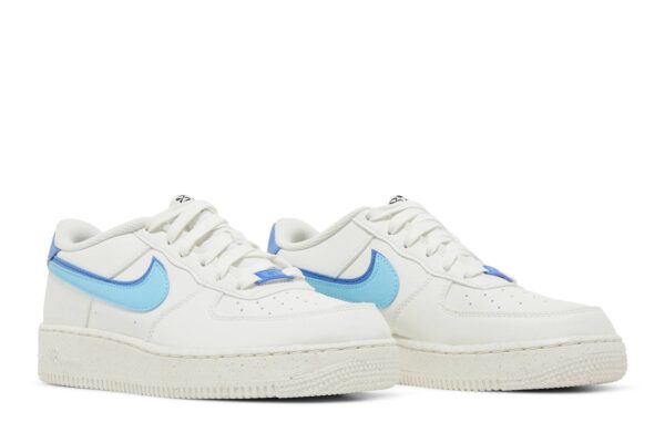 Nike Air Force 1 Low 82 Double Swoosh White Medium Blue (GS) DQ0359-100 - Arviolet photo 8