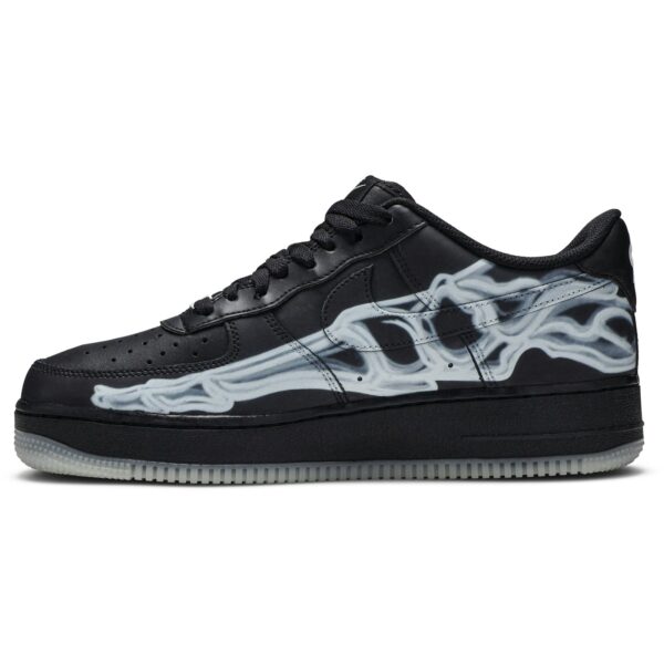 Nike Air Force 1 Low Black Skeleton Halloween (2019) BQ7541-001 - Arviolet photo 3