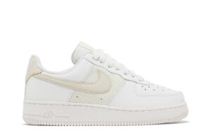 Nike Air Force 1 Low Essential Cross Stitch Summit White Fossil (Women's) DJ9945-100 - Arviolet photo 1