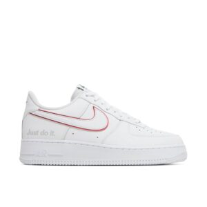 Nike Air Force 1 Low Just Do It White Noble Green Metallic Silver University Red DQ0791-100 - Arviolet photo 1