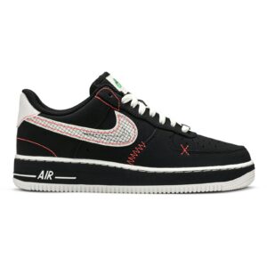 Nike Air Force 1 Low Schematic Black White Bright Crimson CU6646-001 - Arviolet photo 1