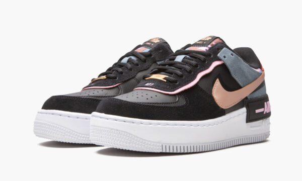 Nike Air Force 1 Low Shadow Black Light Arctic Pink Claystone Red (Women's) CU5315-001 - Arviolet photo 4