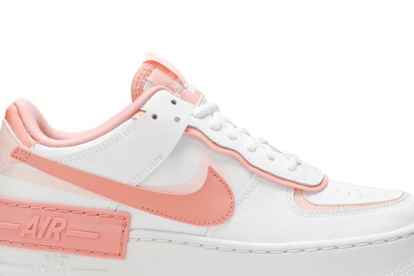 Nike Air Force 1 Low Shadow White Coral Pink (Women's) CJ1641-101 - Arviolet photo 2