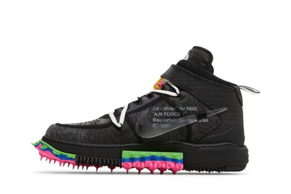 Nike Air Force 1 Mid Off-White Black DO6290-001 - Arviolet photo 3