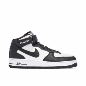 Nike Air Force 1 Mid Stussy Light Bone Black DJ7840-002 - Arviolet photo 1