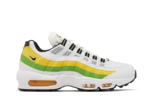 Nike Air Max 95 Essential White Green Apple Tour Yellow DQ3429-100 - Arviolet photo 1