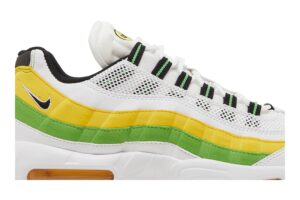 Nike Air Max 95 Essential White Green Apple Tour Yellow DQ3429-100 - Arviolet photo 2