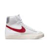 Nike Blazer Mid '77 White Light Smoke Grey Phantom Gym Red (GS) DH9700-100 - Arviolet photo 1